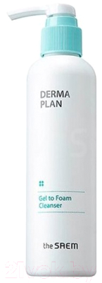 Пенка для умывания The Saem Derma Plan Gel To Foam Cleanser (180мл)