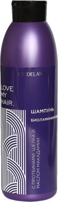 Шампунь для волос Liv Delano Биоламинирование с протеинами шелка и маслом макадамии (1л)
