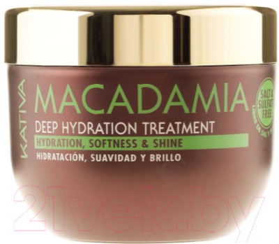 Маска для волос Kativa Macadamia Интенсивно увлажняющая (250мл)