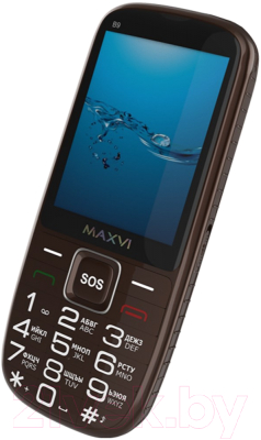 Мобильный телефон Maxvi B9 (коричневый)