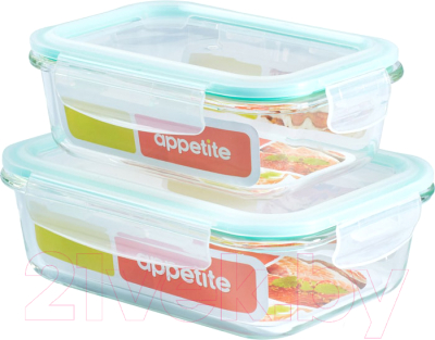 Набор контейнеров Appetite SLRT (бирюзовый)