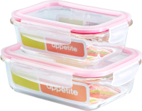 Набор контейнеров Appetite SLRF (розовый) - 