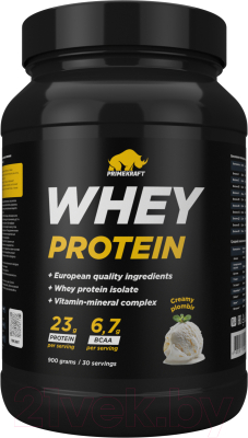 Протеин Prime Kraft Whey (900г, сливочный пломбир, банка)