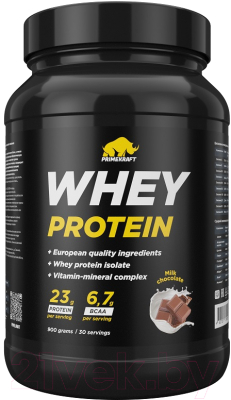 Протеин Prime Kraft Whey Молочный Шоколад (900г, банка)