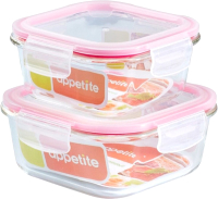 Набор контейнеров Appetite SLSF (розовый) - 