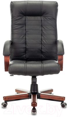 Кресло офисное Бюрократ KB-10 WALNUT (черный/дерево)