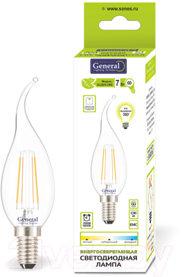 Лампа General Lighting GLDEN-CWS-7-230-E14-4500 / 647200