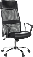 Кресло офисное Бюрократ CH-600SL (черный/сетка/ткань/хром) - 