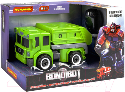 Игрушка-конструктор Bondibon Bondibot 2 в 1 Мусоровоз-робот / ВВ5257