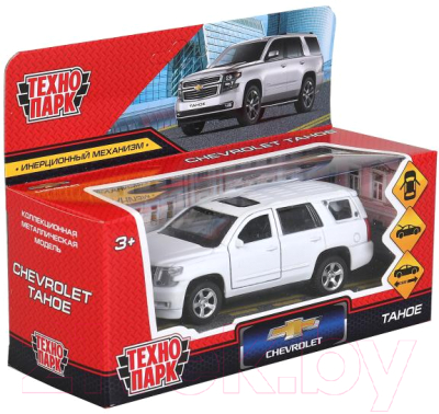 Автомобиль игрушечный Технопарк Chevrolet Tahoe / TAHOE-12FIL-WH (белый)