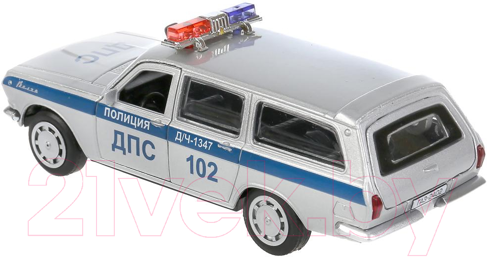 Автомобиль игрушечный Технопарк Газ 2402 Волга Полиция / 2402-12POL-SR — фото 2
