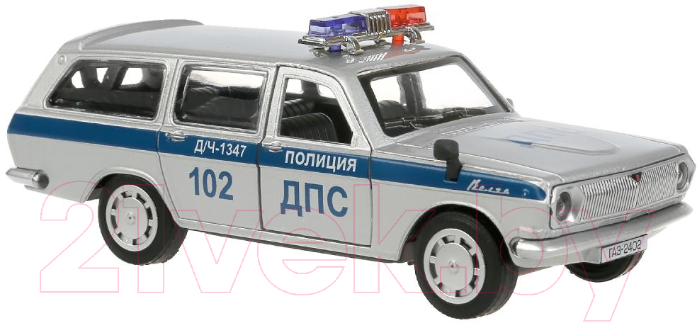 Автомобиль игрушечный Технопарк Газ 2402 Волга Полиция / 2402-12POL-SR — фото 4