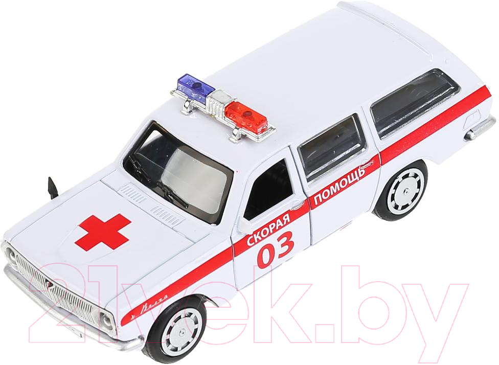 Автомобиль игрушечный Технопарк Газ 2402 Волга Скорая / 2402-12AMB-WH — фото 2