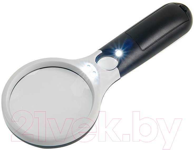 Лупа ручная Veber 6902 / 26216 (3х, 75мм, 20х, 22мм)