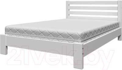 Полуторная кровать Bravo Мебель Вероника 120x200 (белый античный)