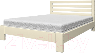 Двуспальная кровать Bravo Мебель Вероника 160x200 (слоновая кость)