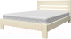 Двуспальная кровать Bravo Мебель Вероника 160x200 (слоновая кость) - 