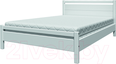 Двуспальная кровать Bravo Мебель Вероника 1 160x200 (белый античный)