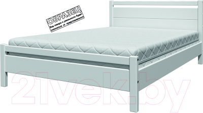 Односпальная кровать Bravo Мебель Вероника 1 90x200 (белый античный)