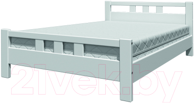 Полуторная кровать Bravo Мебель Вероника 2 120x200 (белый античный)