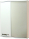 Шкаф с зеркалом для ванной СанитаМебель Джаст 12.600 (левый) - 
