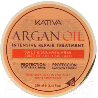 Маска для волос Kativa Argana Интенсивно восстанавливающая Увлажняющая (250мл)