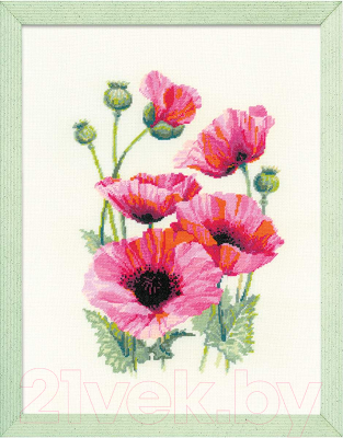 Набор для вышивания Риолис Розовые маки / 1775