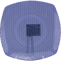 

Тарелка закусочная (десертная) Zibo Shelley, Синий ромб / S350008B