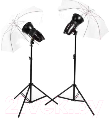 Комплект оборудования для фотостудии FST E-250 Umbrella Kit / ут-00000392