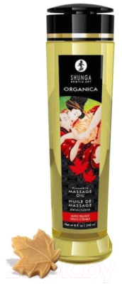 Эротическое массажное масло Shunga Maple Delight / 1320 (240мл)