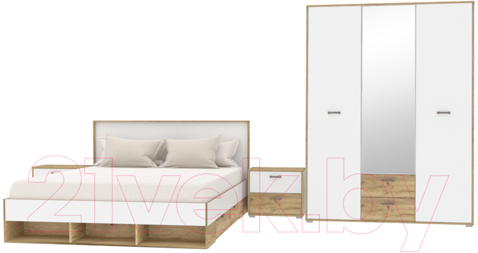 Комплект мебели для спальни Интерлиния Scandi-2