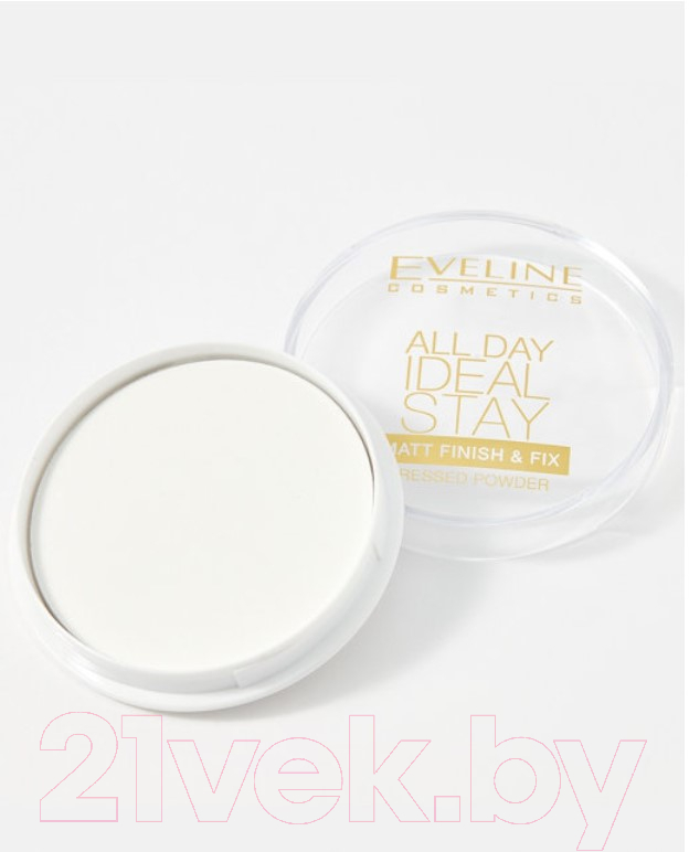 Фиксирующая пудра для лица Eveline Cosmetics All Day Ideal Stay 60 White — фото 3