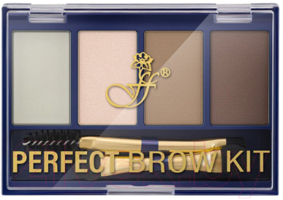 

Палетка теней для бровей Ffleur, Прозрачный;брюнет/шатен (коричневый), Perfect Brow Kit EB-07S №3