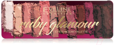 Палетка теней для век Eveline Cosmetics Ruby Glamour (12г)