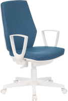 Кресло офисное Бюрократ CH-W545 (синий 38-415/пластик белый) - 