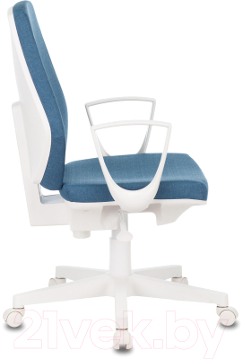 Кресло офисное Бюрократ CH-W545 (синий 38-415/пластик белый)