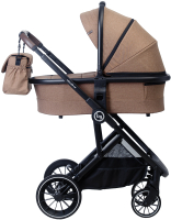 Детская универсальная коляска Bubago Lira 2 в 1 / BD801/BG302 (бежевый) - 