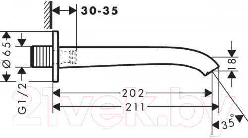 Излив Hansgrohe 75410000