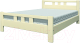 Полуторная кровать Bravo Мебель Вероника 2 140x200 (слоновая кость) - 