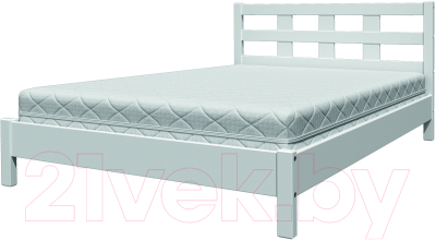 Двуспальная кровать Bravo Мебель Вероника 4 160x200 (белый античный)