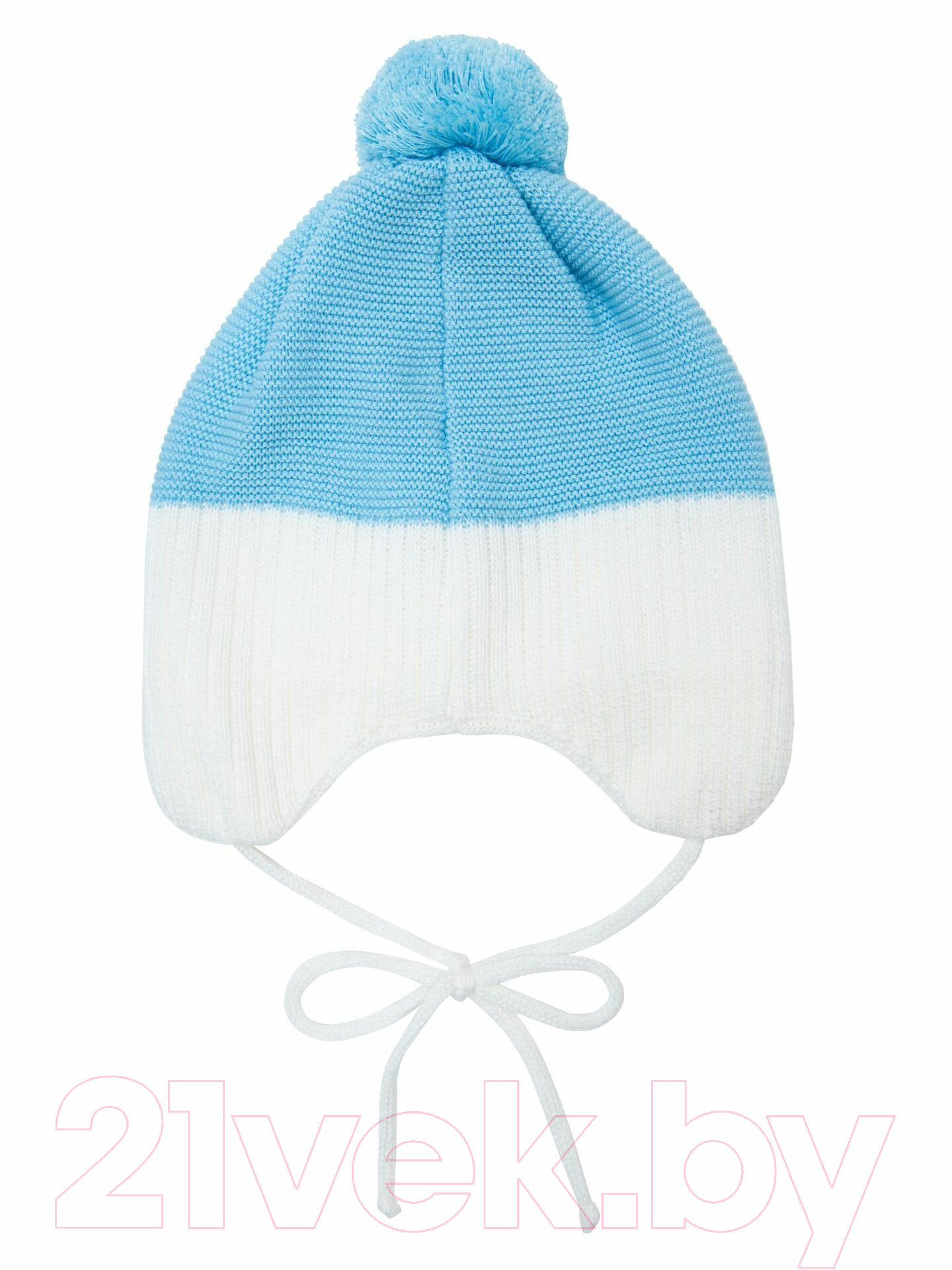 Шапочка для малышей Amarobaby Pure Love Wind / AB-OD21-PLW16/19-4 (голубой, р-р. 40-42) — фото 6