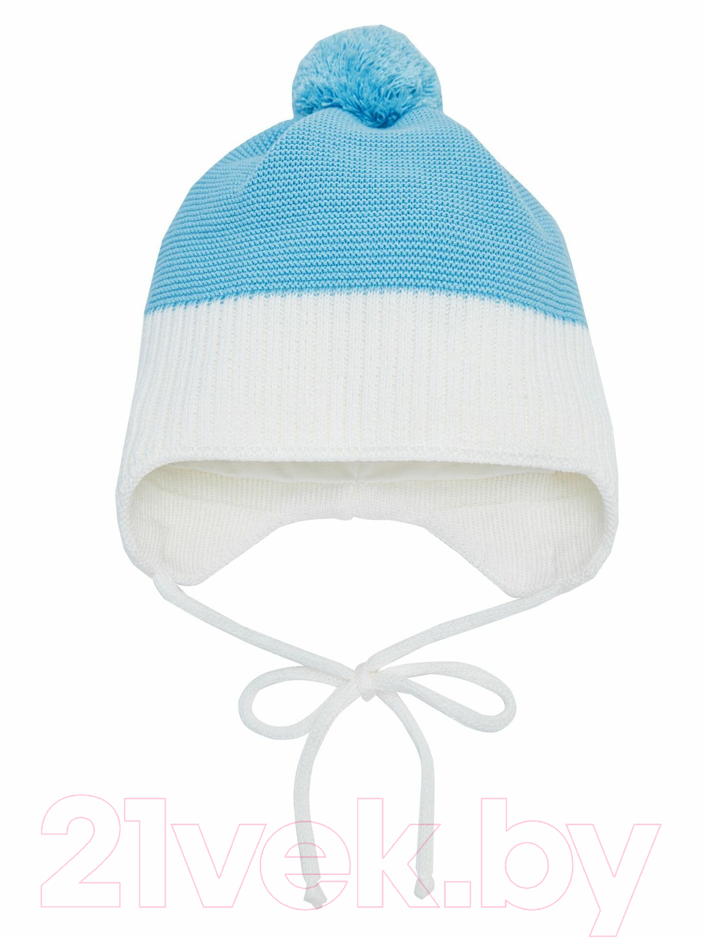 Шапочка для малышей Amarobaby Pure Love Wind / AB-OD21-PLW16/19-44 (голубой, р-р. 44-46) — фото 2