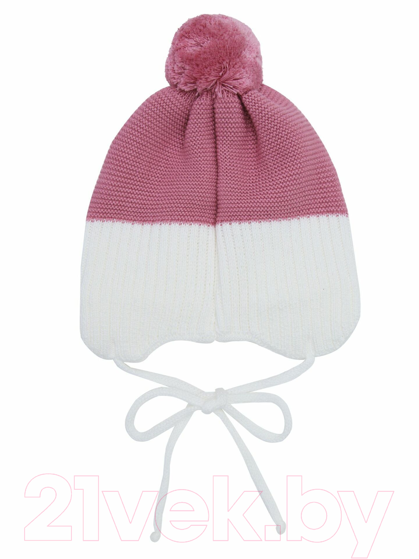 Шапочка для малышей Amarobaby Pure Love Wind / AB-OD21-PLW16/06-40 (розовый, р-р. 40-42) — фото 3