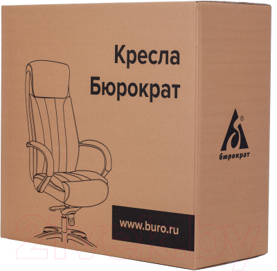 Кресло офисное Бюрократ T-9922SL (светло-коричневый Leather Eichel/хром)