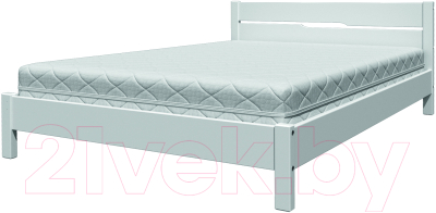 Двуспальная кровать Bravo Мебель Вероника 5 160x200 (белый античный)
