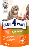 

Корм для кошек Club 4 Paws, Premium с кроликом в желе