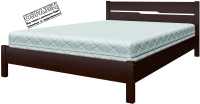 Односпальная кровать Bravo Мебель Вероника 5 90x200 (орех) - 