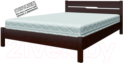 Односпальная кровать Bravo Мебель Вероника 5 90x200 (орех)