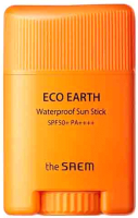 Гель солнцезащитный The Saem Eco Earth Waterproof Sun Stick SPF 50+ PA++++ (17г) - 