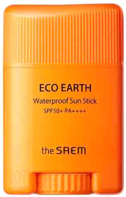 Гель солнцезащитный The Saem Eco Earth Waterproof Sun Stick SPF 50+ PA++++ (17г)